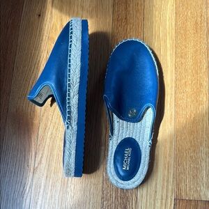Michael Kors Blue Mules Stylish Slip-On Comfort